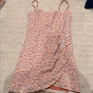 Abercrombie & Fitch Peach Floral Mini Dress